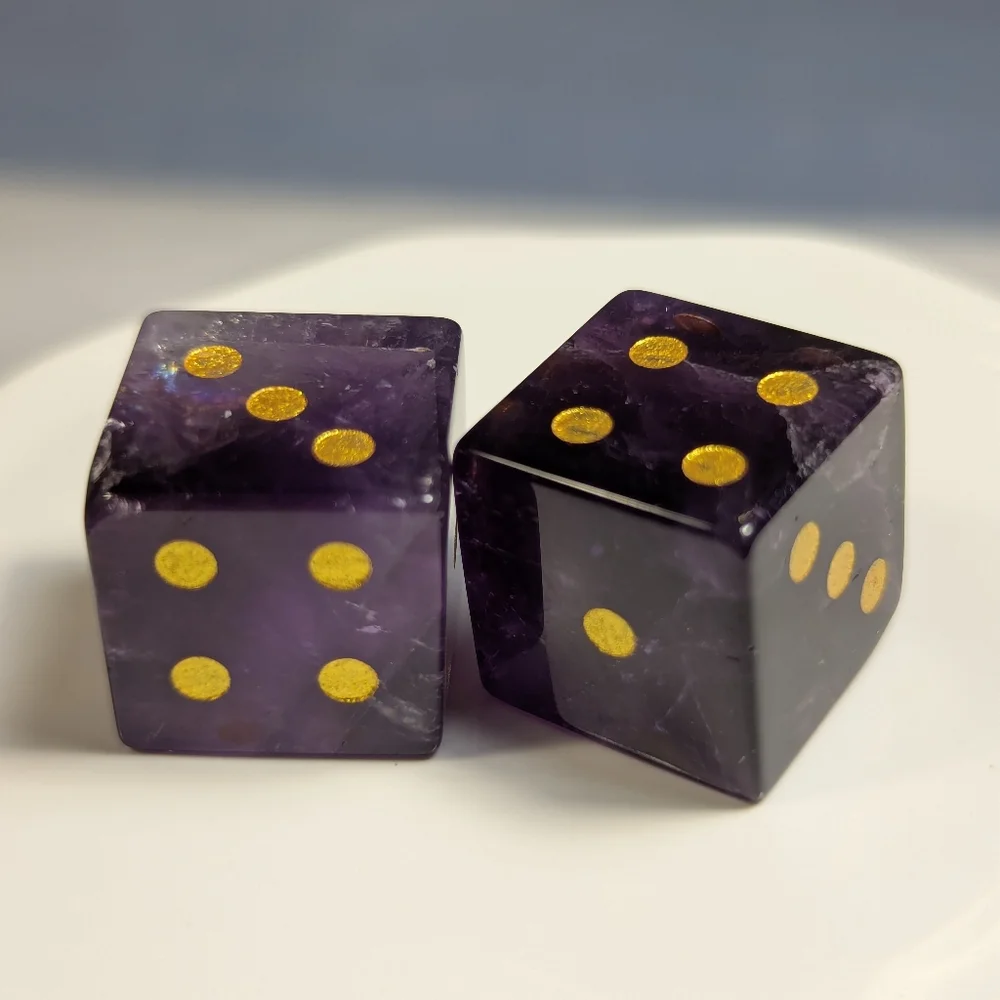 Gemstone Dice - Price Is For One Pair - Picture 2 of 4